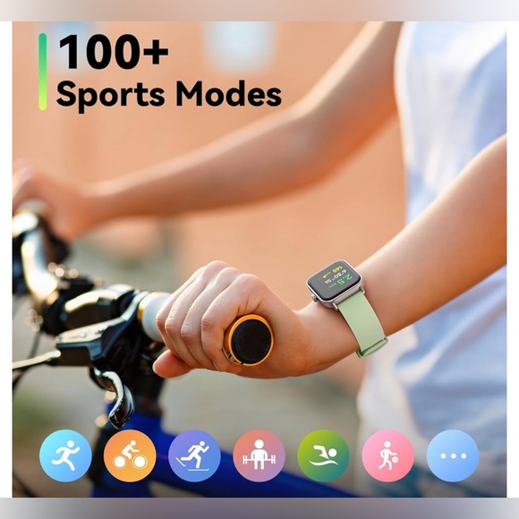 Smartwatch with Alexa, Bluetooth Calls, Heart Rate Monitor, Waterproof - Picture 2 of 6